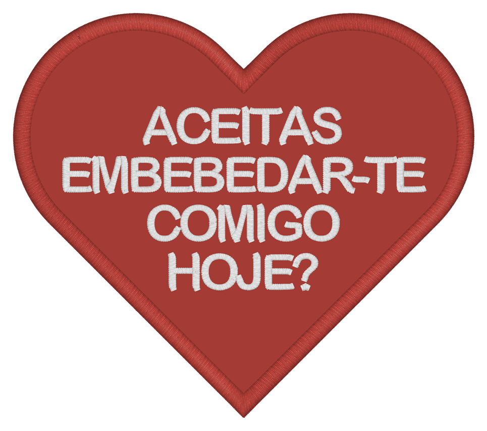 Emblema Aceitas embebedar-te comigo?