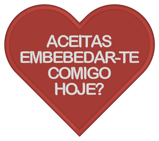 Emblema Aceitas embebedar-te comigo?