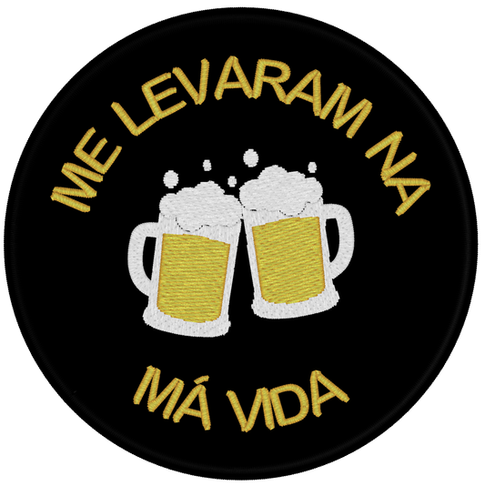 Emblema "Me levaram na má vida"