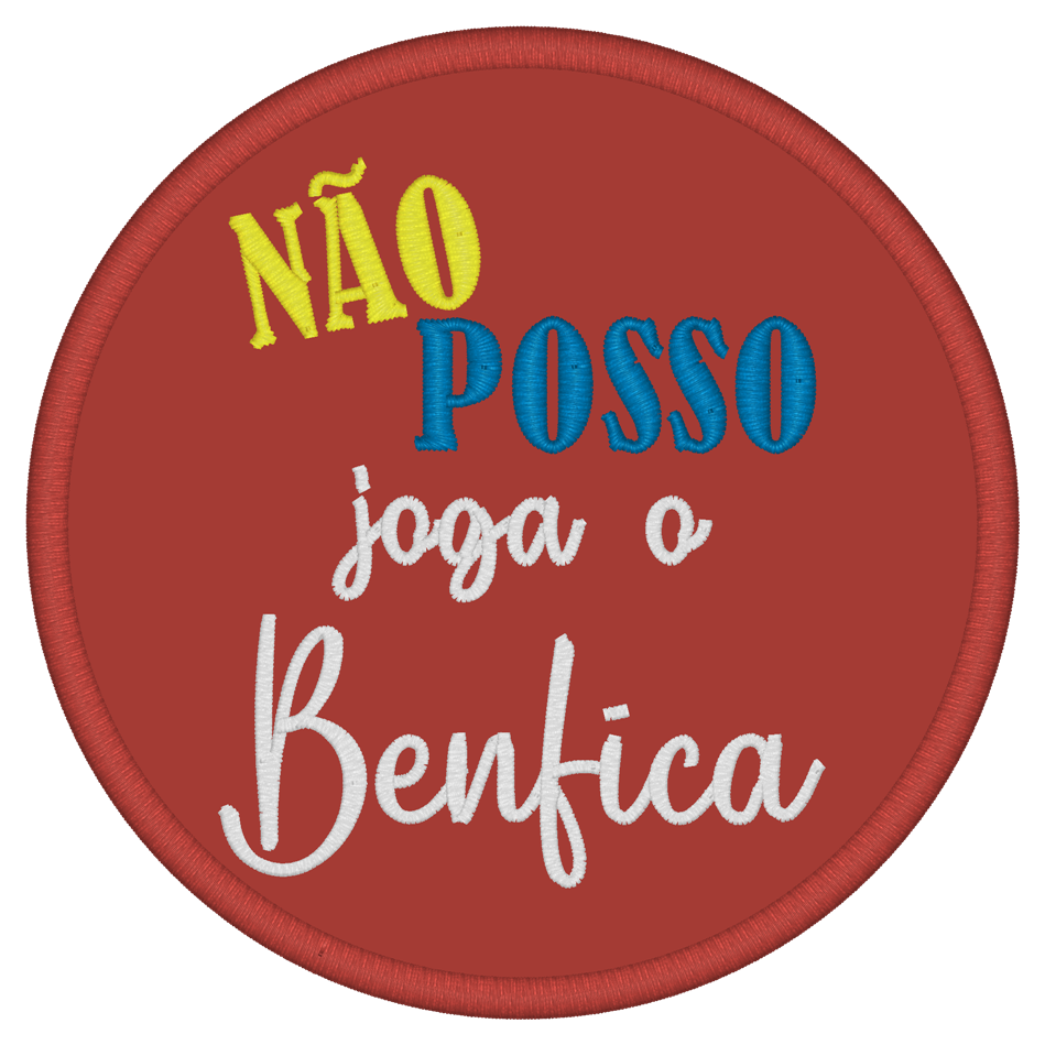 Emblema Não posso, joga o Benfica
