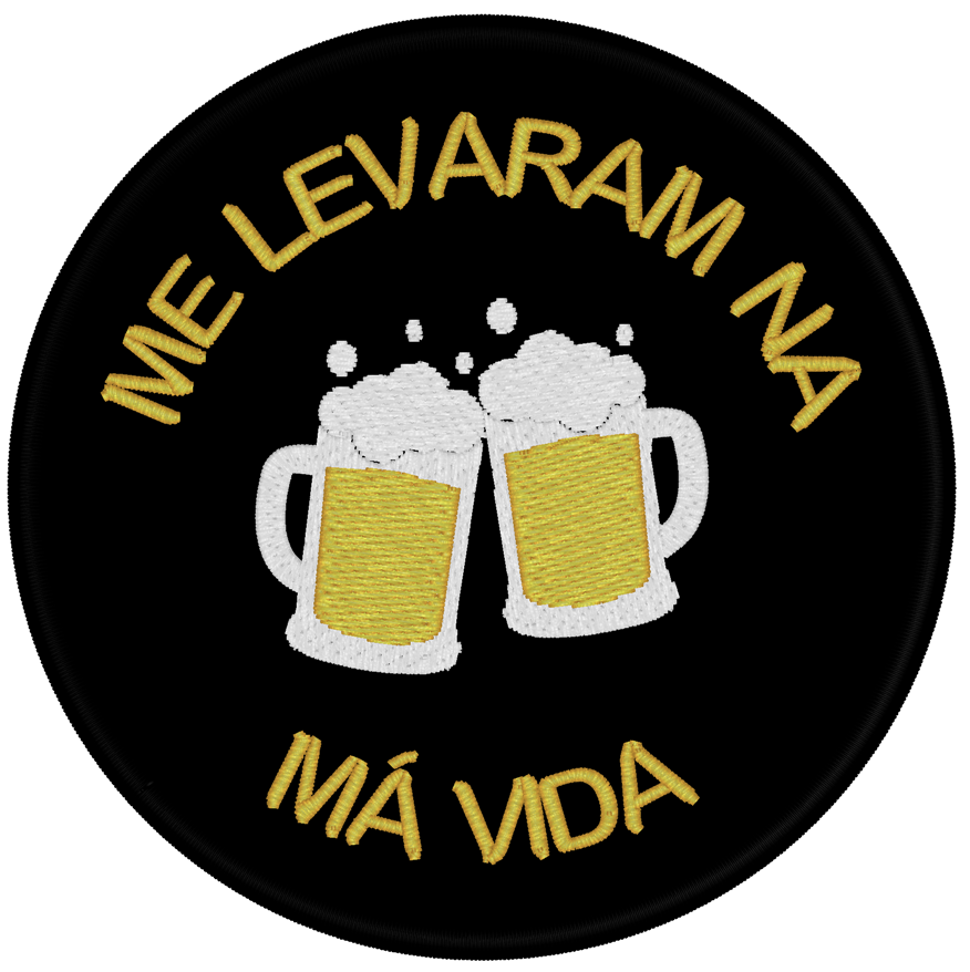 Emblema "Me levaram na má vida"
