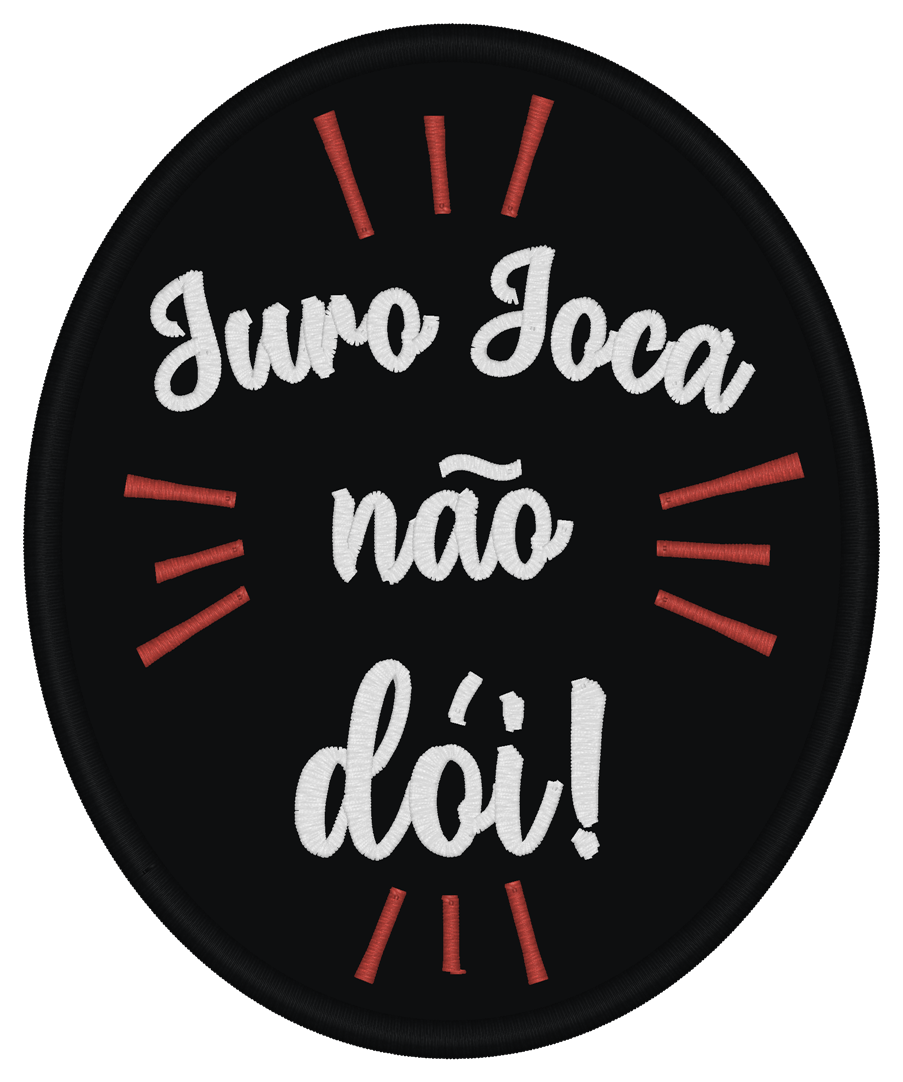 Emblema Juro Joca não dói