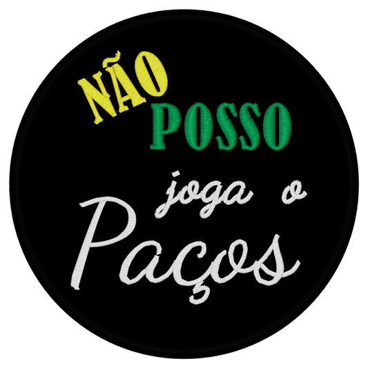 Emblema Não posso, joga o Paços
