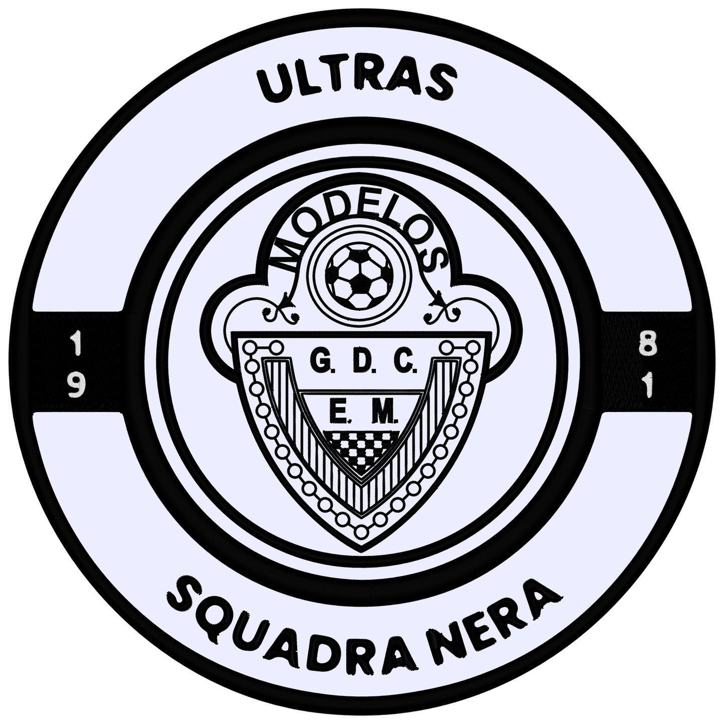 Emblema Squadra Nera Ultras Modelos Grande